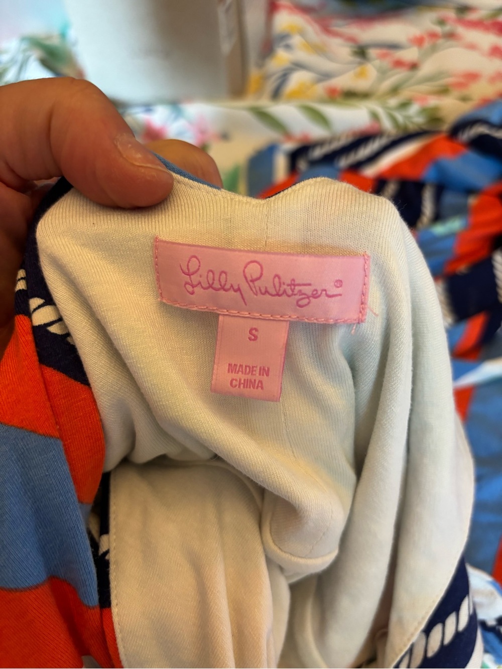 Lilly Pulitzer ~ Overboard Stripe V-Neck Maxi Halter w/Nautical Vibes Small - Picture 8 of 8